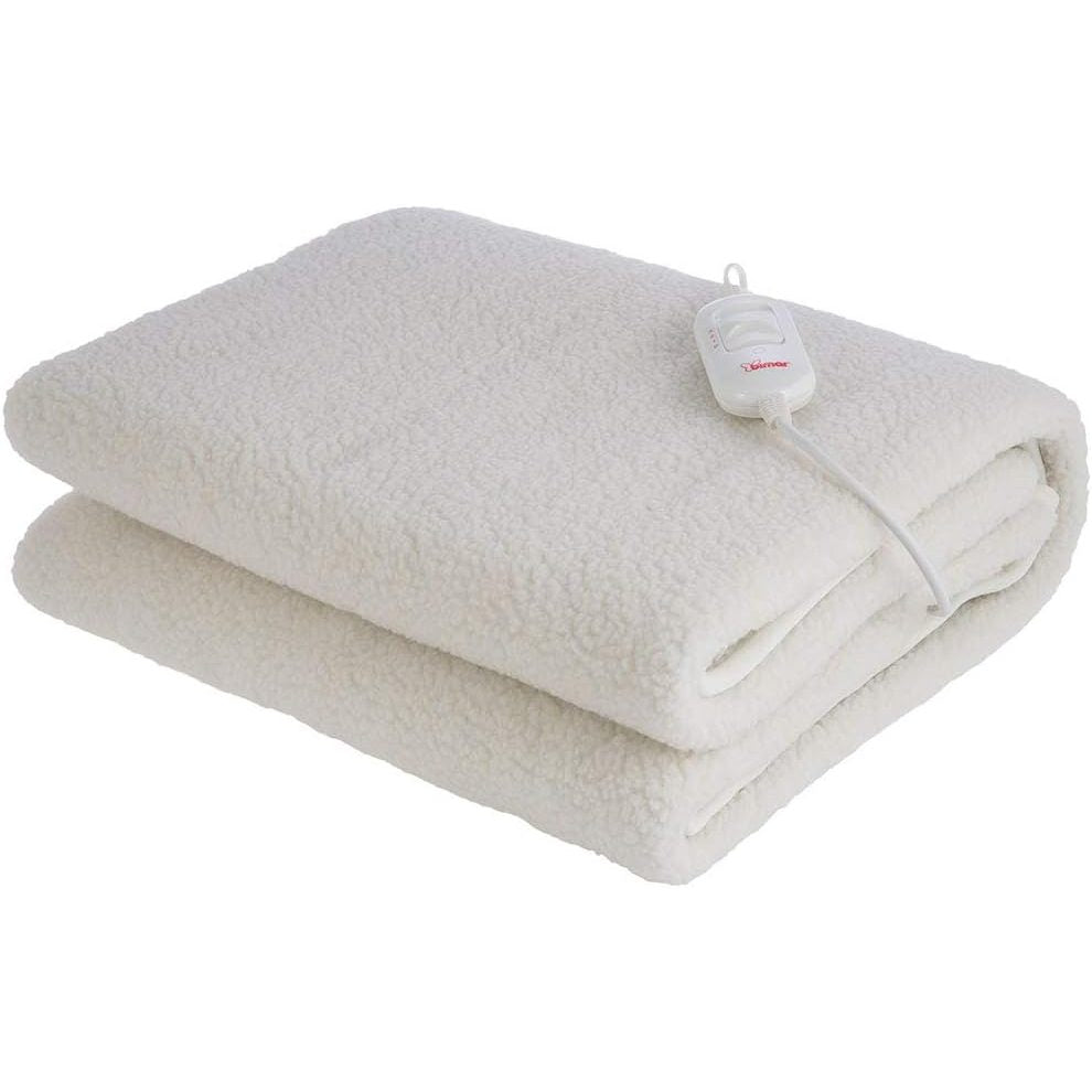 Bimar SCL11A Scaldaletto Singolo Termico Pisolo, 1 Piazza 150x80cm, Coperta elettrica in Tessuto Lana Sintetica. Riscaldamento Rapido 3 Livelli di Temperatura, Protezione da Surriscaldamento