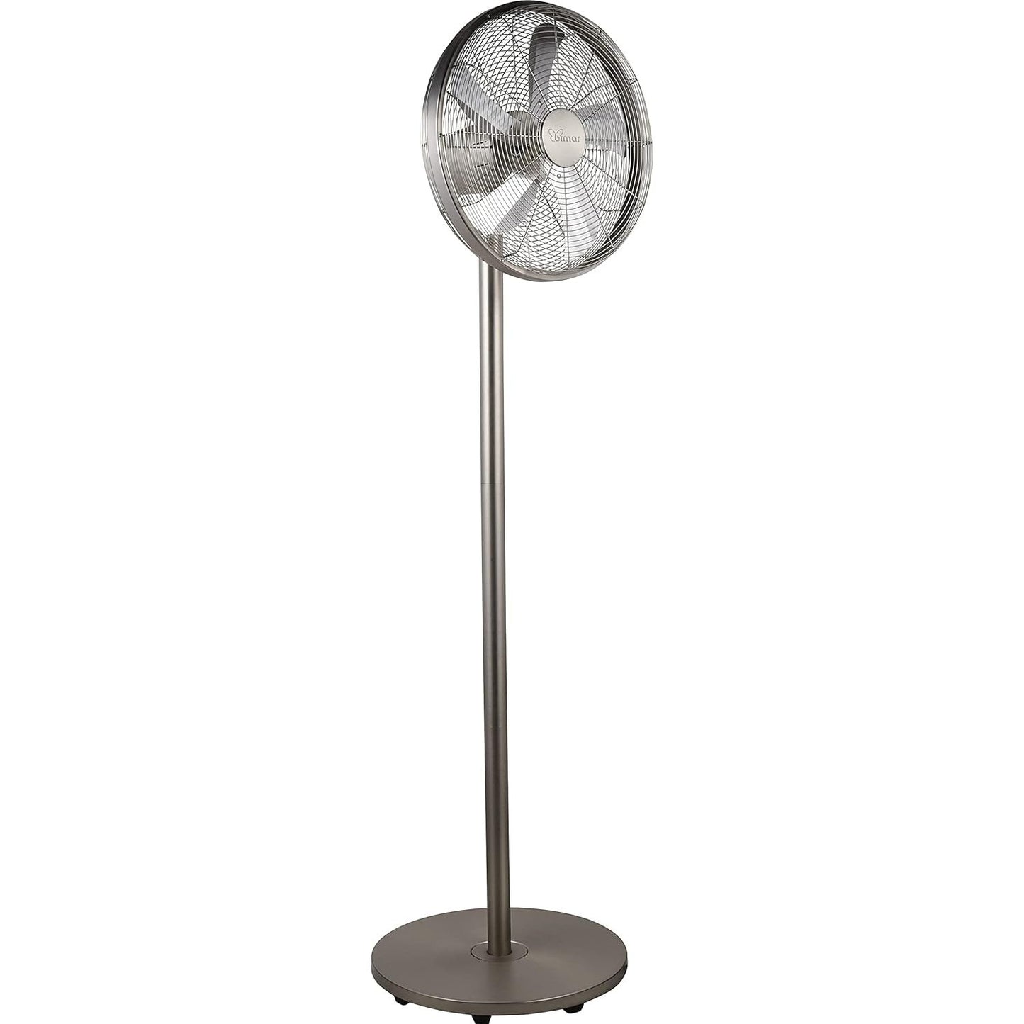 bimar VPM411 Ventilatore a Piantana Altezza max 167 cm in Metallo, Ventilatore Silenzioso con Selettore 0+3 Velocità, Elica Ø 40 cm con 5 Pale, Motore 60W, Tasto Oscillazione Destra-Sinistra