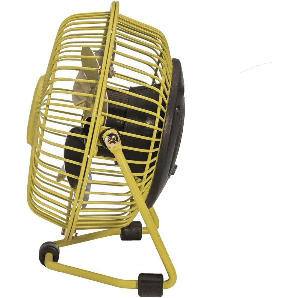 bimar VT8 Mini Ventilatore da Tavolo con Connessione USB. Ventilatore da Tavolo Elica Ø 10 cm con 4 Pale, Inclinazione Orientabile Alto e Basso, Motore DC Silenzioso 3W