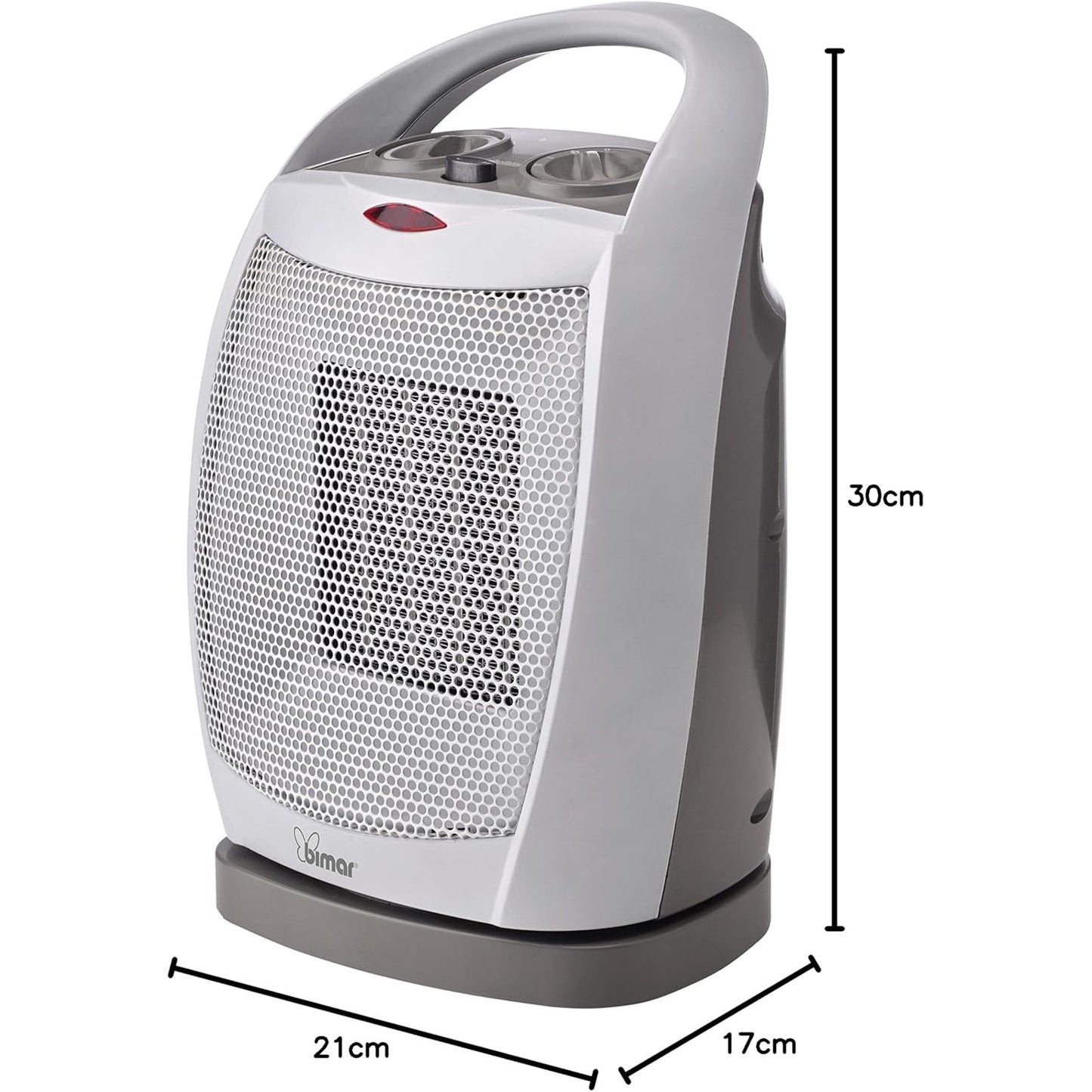 Bimar HP104 stufetta elettrica Stufetta con elettroventola Interno Grigio 1800 W