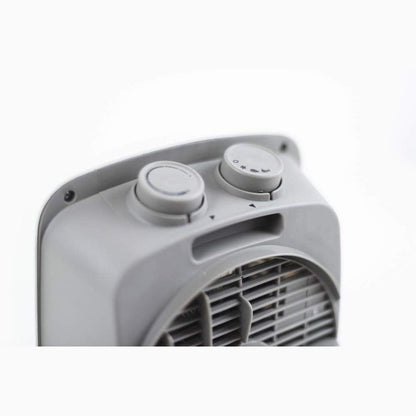 Bimar HF190 stufetta elettrica bagno, Termoventilatore Elettrico da 2000W a Basso Consumo con Termostato Regolabile e 2 Potenze di Riscaldamento, Corpo in Plastica con Maniglia Integrata