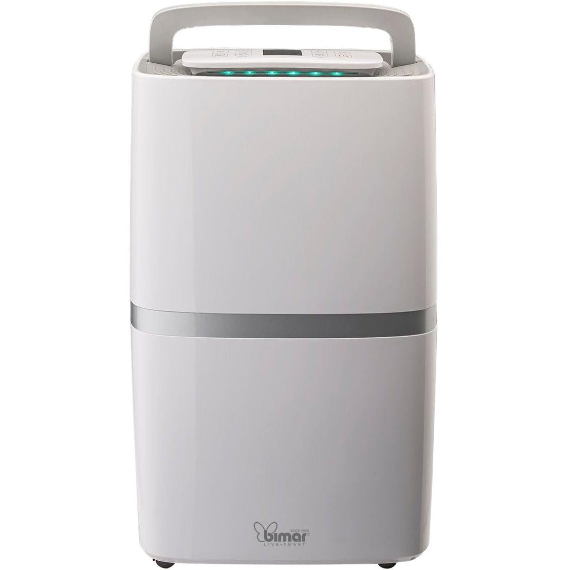Bimar DEU322 Deumidificatore ambiente casa capacità 20 litri/24h, Compressore con Refrigerante R290, Controllo Funzioni Tramite WiFi, Controllo vocale, portatile