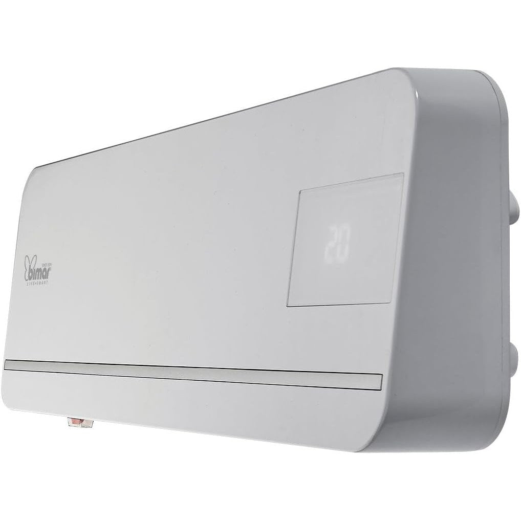 Bimar HP131 Termoventilatore a Parete Wi-Fi, Eroga Potenza in Base alla Temperatura Ambiente. Termoventilatore con Telecomando, App, Controllo Vocale, Programmatore e Oscillazione Automatica