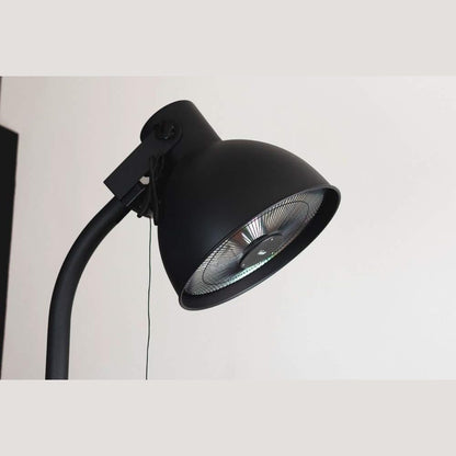 bimar HR311 Stufa elettrica da Esterno, stufetta Alogena Radiante a Piantana, Lampada Riscaldante Elettrica per Esterno Potenza 2000W, 3 Potenze di Riscaldamento, in Alluminio, Orientabile Alto/Basso