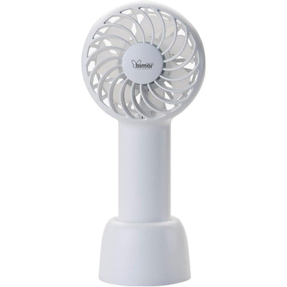 bimar VA50 Ventilatore Portatile, Mini ventilatore usb, Mini ventilatore portatile, Regolazione Intensità e Modalità dell’Aria, Da Tavolo, Con Supporto di Appoggio, 3 Velocità
