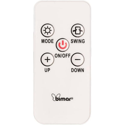 Bimar HP131 Termoventilatore a Parete Wi-Fi, Eroga Potenza in Base alla Temperatura Ambiente. Termoventilatore con Telecomando, App, Controllo Vocale, Programmatore e Oscillazione Automatica