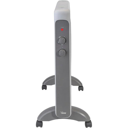 Bimar HC515 Termoconvettore a Convezione Naturale in Mica, Stufa Elettrica 2000W a Basso Consumo, Termostato Regolabile, 2 Potenze di Riscaldamento, Silenzioso e Trasportabile