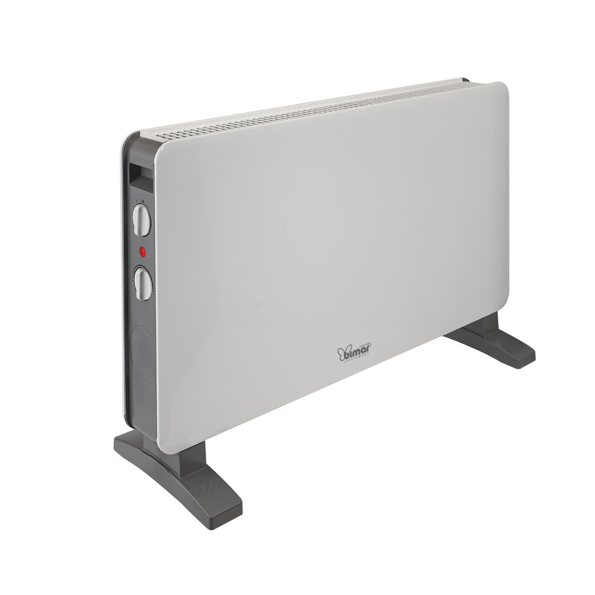 Bimar HC512 Termoconvettore a Convezione Naturale in Filo Metallico, Stufa Elettrica con Ventilatore Turbo 2000W, 2 Potenze di Riscaldamento, Termostato Regolabile, Silenzioso e Trasportabile