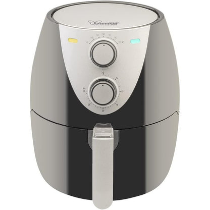 BIMAR Friggitrice ad aria, Friggitrice aria, Frittura senza olio, Air Fryer, Spegnimento automatico, Cestello estraibile, 80°-200°C, Design compatto (3,7 litri)