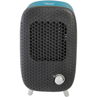 Bimar HP135 Termoventilatore da Tavolo con Resistenza 500W Ceramica PTC a Basso Consumo, Stufetta da Tavolo con Termostato Regolabile, Segnalatore Luminoso, Filtro Aria