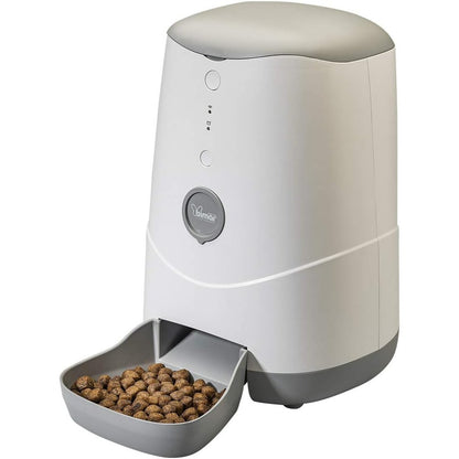 HI.PET PDE3S Distributore cibo gatti e cani intelligente Smart WiFi, dispenser automatico cibo animali Crocchette e Croccantini, Compatibile iOS Android, programma quantita' giornaliere o settimanali