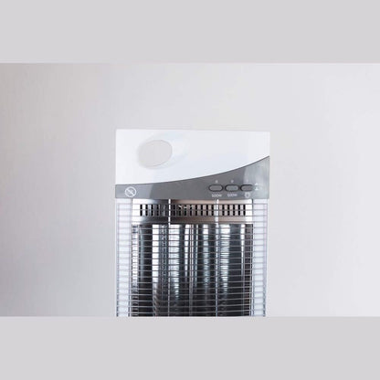 bimar HR301 Stufetta elettrica Basso consumo Infrarossi al Carbonio, Stufa Elettrica per Ambienti Interni, Resistenze Verticali Fibra di Carbonio, Oscillazione DX/SX, 2 potenze Riscaldamento