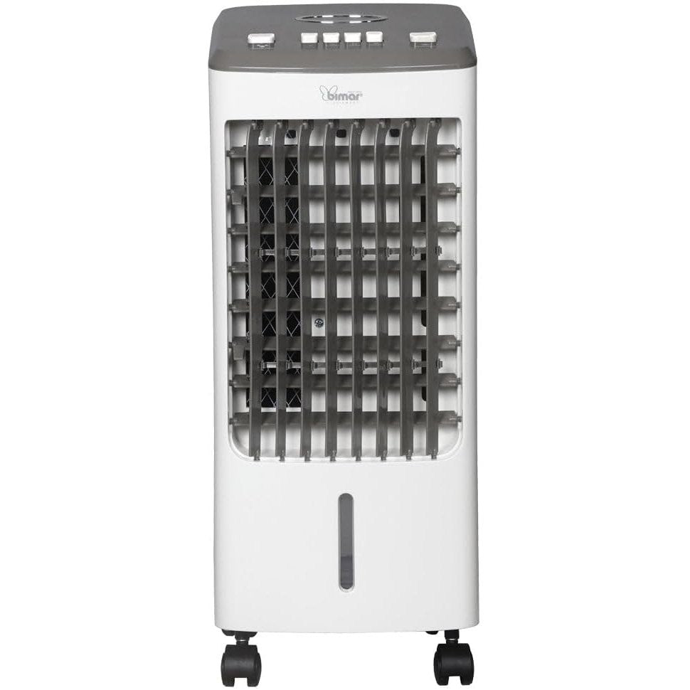 Bimar VR25 Raffrescatore, Ventilatore, Purificatore d'Aria 3 in 1, Oscillazione Automatica Dx/Sx, 3 Velocità, Serbatoio 4 Litri, Filtri Rimovibili - 80W