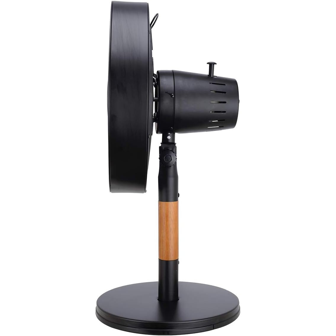 bimar VTM310 Ventilatore da Tavolo in Legno e Metallo 35W, Elica Ø 30cm con 5 Pale in Alluminio, Pannello Comandi con Manopola, Ventilatore Silenzioso a 3 Velocità, Orientabile Dx Sx (Tavolo)