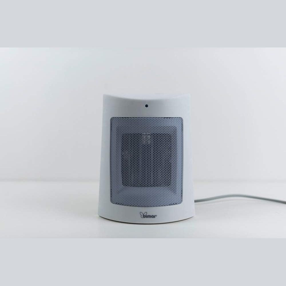 Bimar HP108 Stufetta Elettrica, Termoventilatore Elettrico da 1500W a Basso Consumo con Termostato Regolabile e 2 Potenze di Riscaldamento, Corpo in Plastica con Maniglia Integrata