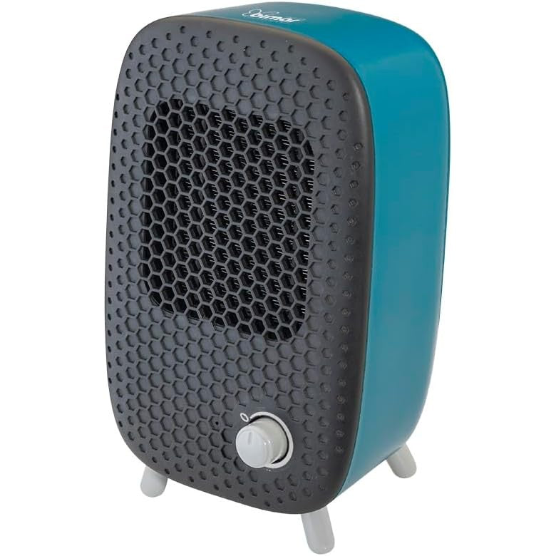 Bimar HP135 Termoventilatore da Tavolo con Resistenza 500W Ceramica PTC a Basso Consumo, Stufetta da Tavolo con Termostato Regolabile, Segnalatore Luminoso, Filtro Aria