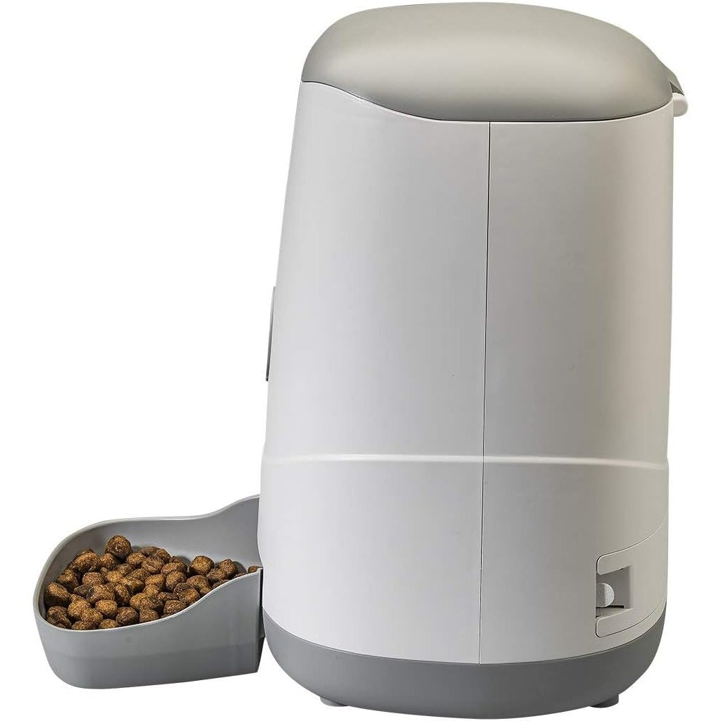 HI.PET PDE3S Distributore cibo gatti e cani intelligente Smart WiFi, dispenser automatico cibo animali Crocchette e Croccantini, Compatibile iOS Android, programma quantita' giornaliere o settimanali