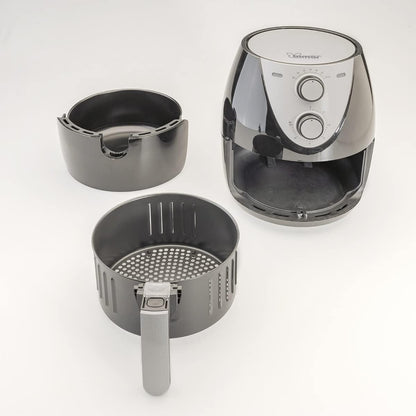 BIMAR Friggitrice ad aria, Friggitrice aria, Frittura senza olio, Air Fryer, Spegnimento automatico, Cestello estraibile, 80°-200°C, Design compatto (3,7 litri)