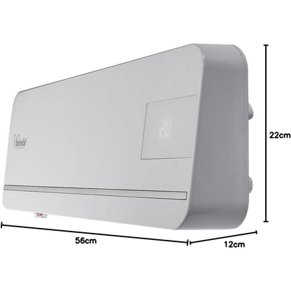 Bimar HP131 Termoventilatore a Parete Wi-Fi, Eroga Potenza in Base alla Temperatura Ambiente. Termoventilatore con Telecomando, App, Controllo Vocale, Programmatore e Oscillazione Automatica