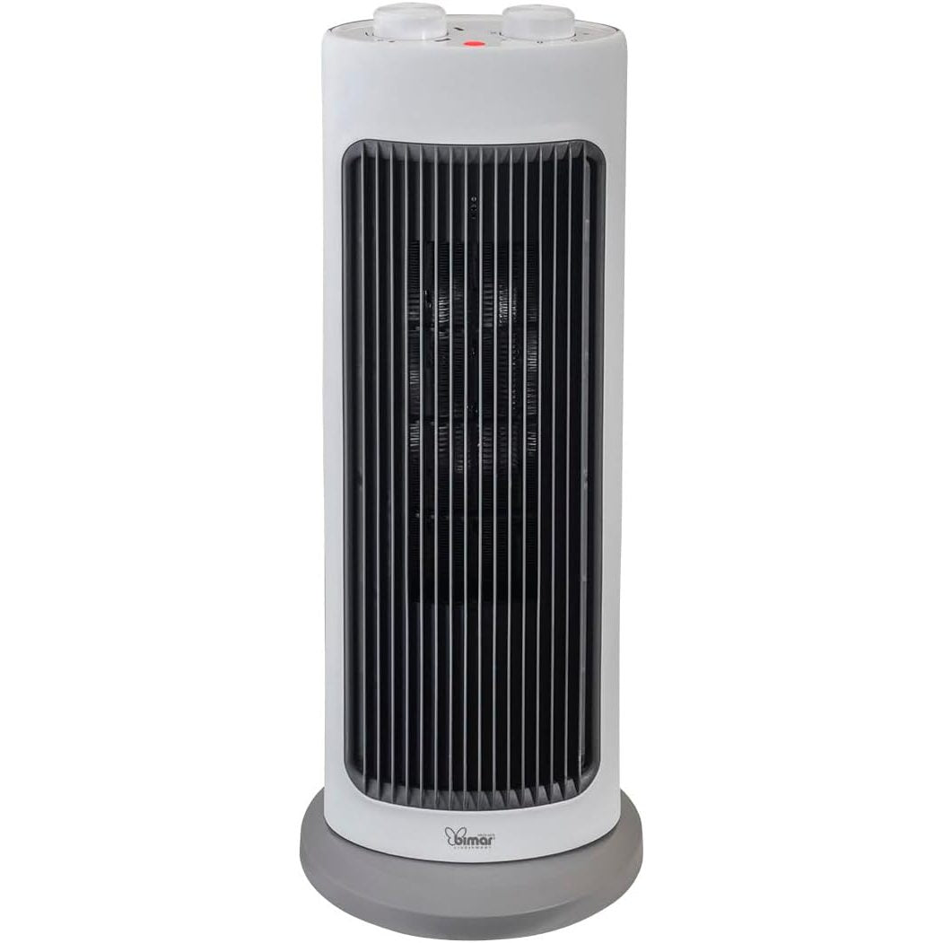 Bimar HP128 Stufetta Elettrica a Colonna, Termoventilatore PTC Elettrico 2000W a Basso Consumo, Termostato Regolabile e 2 Potenze di Riscaldamento, Oscillazione Automatica Destra-Sinistra
