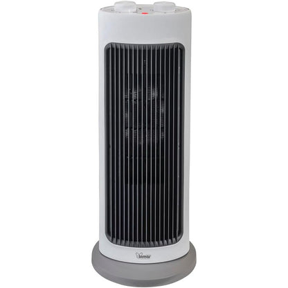 Bimar HP128 Stufetta Elettrica a Colonna, Termoventilatore PTC Elettrico 2000W a Basso Consumo, Termostato Regolabile e 2 Potenze di Riscaldamento, Oscillazione Automatica Destra-Sinistra