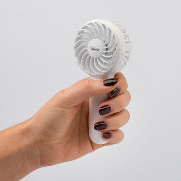 bimar VA50 Ventilatore Portatile, Mini ventilatore usb, Mini ventilatore portatile, Regolazione Intensità e Modalità dell’Aria, Da Tavolo, Con Supporto di Appoggio, 3 Velocità