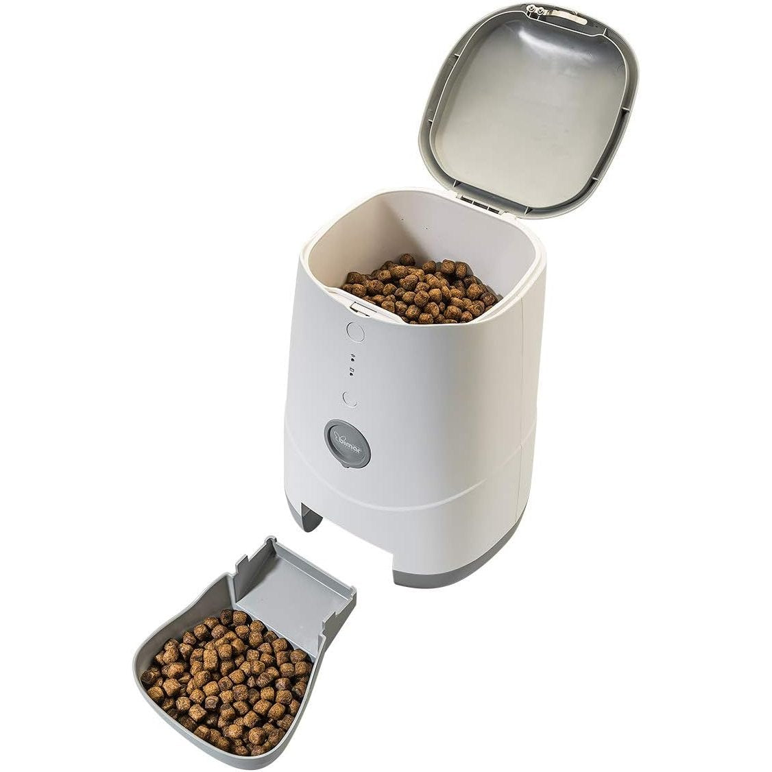 HI.PET PDE3S Distributore cibo gatti e cani intelligente Smart WiFi, dispenser automatico cibo animali Crocchette e Croccantini, Compatibile iOS Android, programma quantita' giornaliere o settimanali