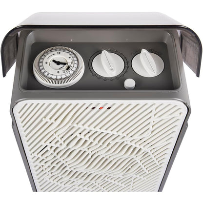 Bimar HF209 Termobagno Elettrico con Programmatore 24h e Termostato Regolabile. Stufetta Bagno a Basso Consumo, 2 Potenze di Riscaldamento Ambiente, Oscillazione Automatica Destra e Sinistra