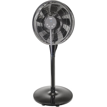 bimar VP458T Ventilatore a piantana slim.Silenzioso notte con telecomando Motore AC/DC Basso consumo,8 velocità,Timer 12h, Con display, Regolabile con due altezze,Diametro 40 cm. H1,30 9 pale. 25W