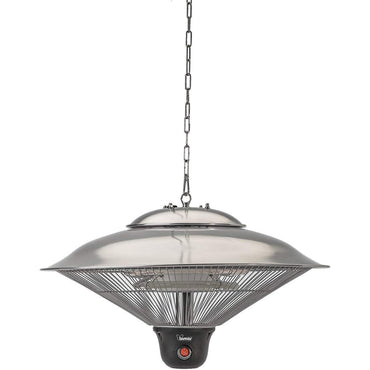 bimar HR313 Stufa elettrica da Esterno a Soffitto, Lampada infrarossi Radiante 1500W, Radiatore Elettrico con Telecomando per Selezionare Potenza e Illuminazione, 2 Potenze di Calore