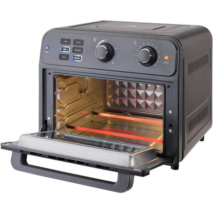Bimar B220 Friggitrice ad aria, Fornetto elettrico cottura Air Fry, Forno elettrico Prontoforno ventilato 22 litri, Potenza 1800 W, Temperatura max 220°C, 5 programmi di cottura, Frittura senza olio