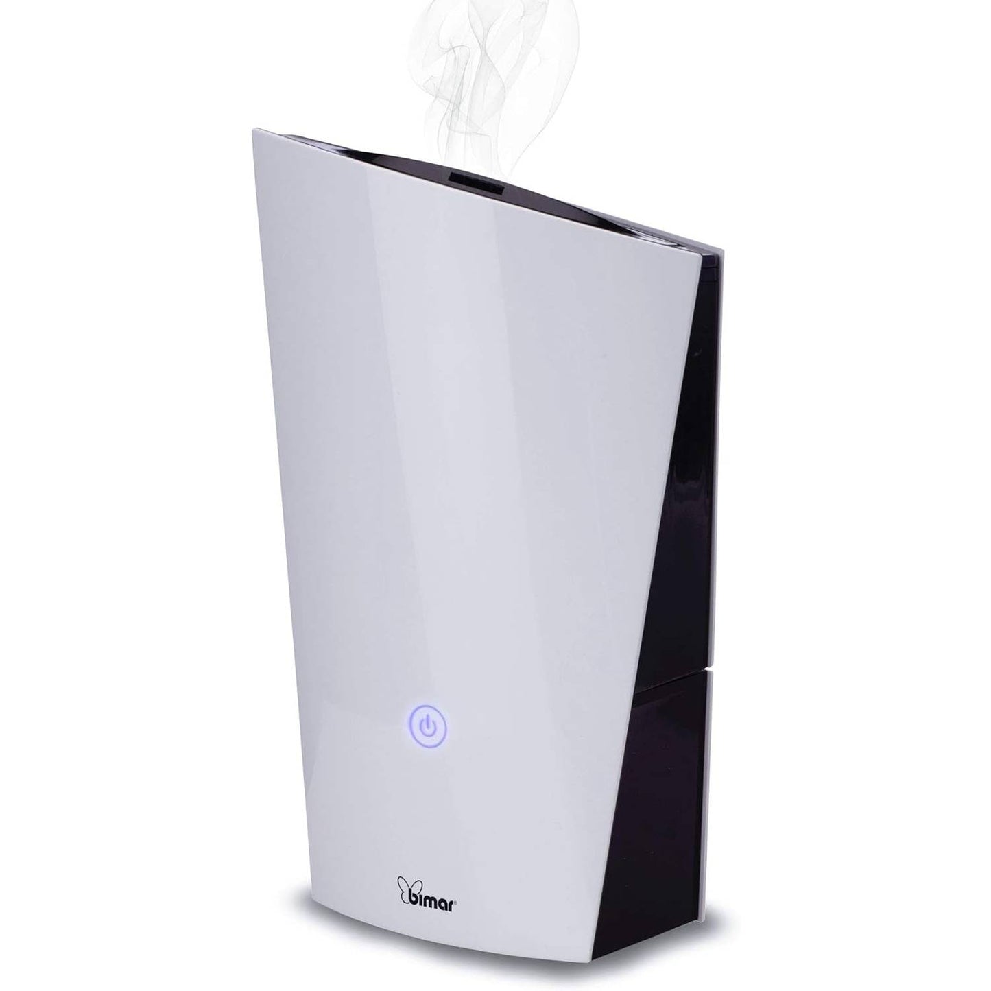 Bimar UM5 Umidificatore Ultrasuoni per Ambiente 1,3L, Silenzioso, Vaporizzatore Nebbia, Purificatore Aria con 2 modalità di Vapore, Automatico, per Bambino, Rinfrescante, Casa e Ufficio, Diffusore