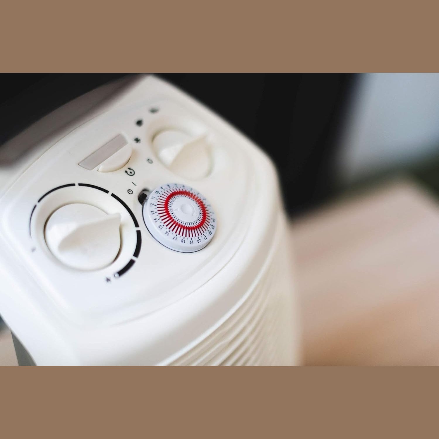 bimar HF201 Termoventilatore Elettrico Portatile, Bagno, stufetta elettrica Basso consumo, Scaldino, Timer 24h, Aria Calda, Silenzioso, Riscaldamento Ambiente, Tripla Sicurezza