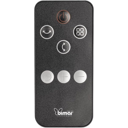Bimar HP132 Termoventilatore PTC a Colonna 3D Elettronico, Stufetta 2000W a Basso Consumo con Telecomando e Timer 24h, Termostato Regolabile e 2 Potenze di Riscaldamento, Oscillazione Automatica