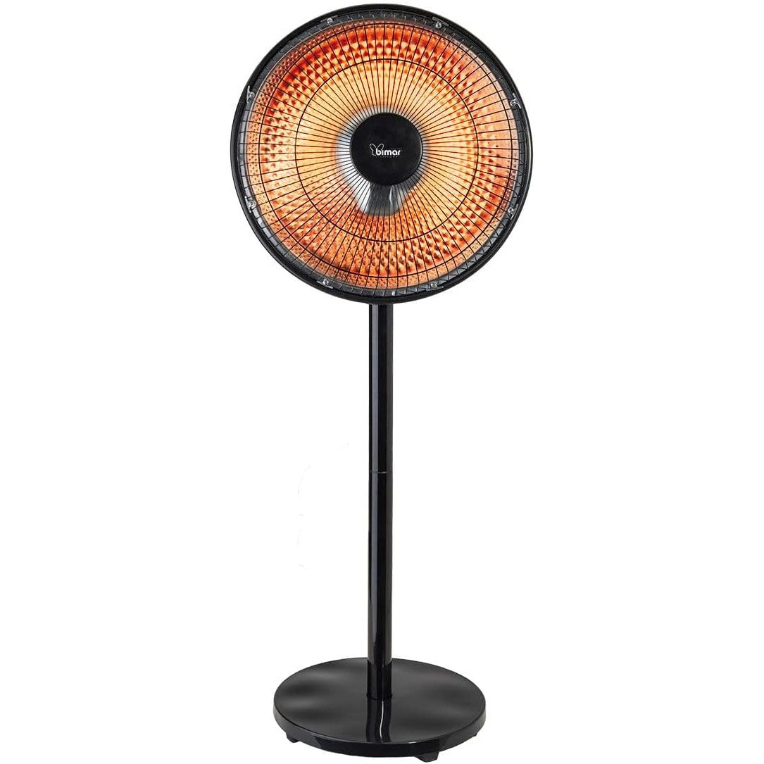 Bimar HR320 Stufa radiante a parabola Solemio, Lampada riscaldante, Stufa radiante infrarossi, Stufa portatile, Potenza regolabile, Oscillazione automatica, Con interruttore di sicurezza ribaltamento