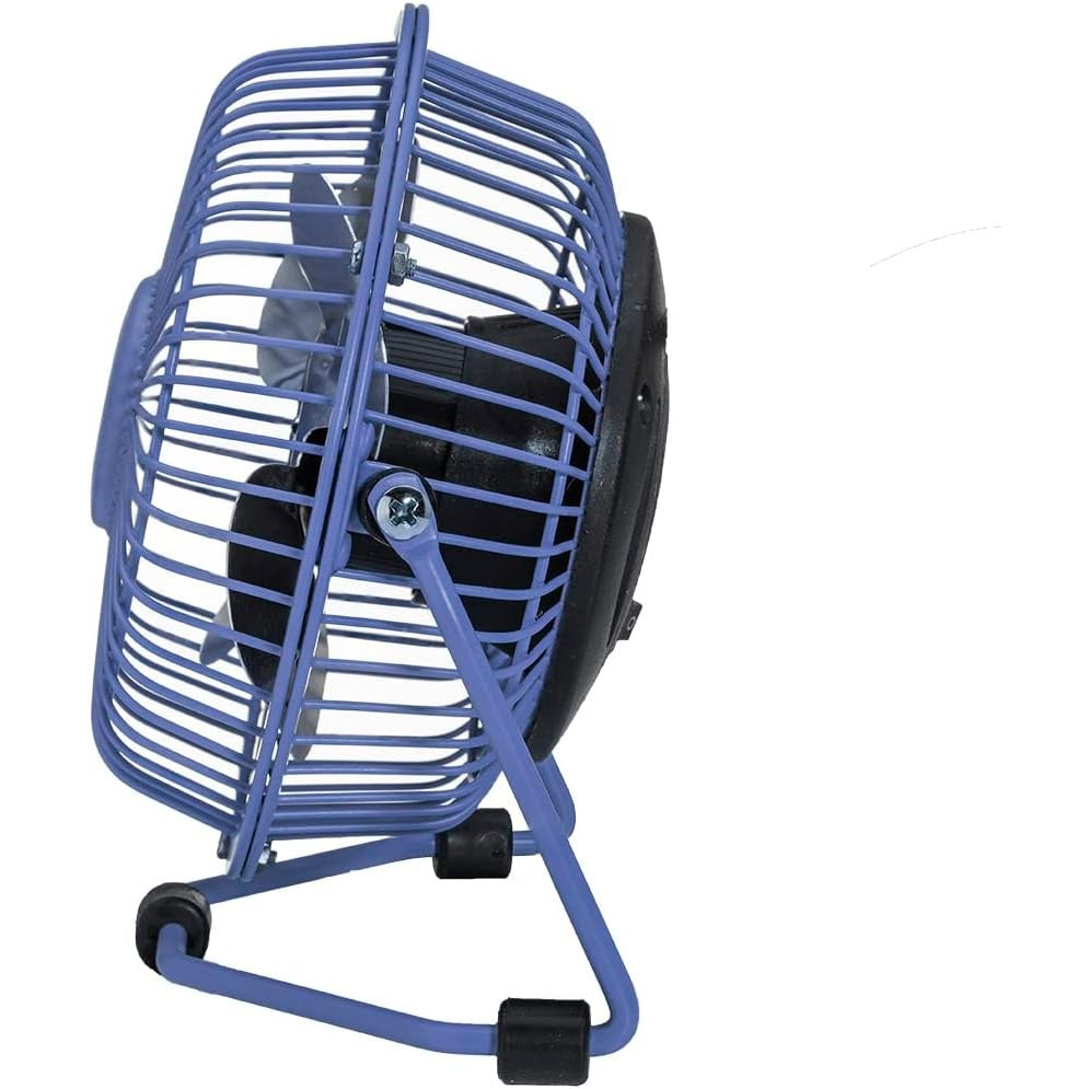 bimar VT8 Mini Ventilatore da Tavolo con Connessione USB. Ventilatore da Tavolo Elica Ø 10 cm con 4 Pale, Inclinazione Orientabile Alto e Basso, Motore DC Silenzioso 3W