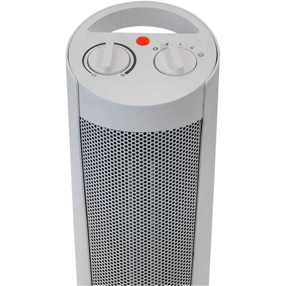 Bimar HP129 Stufetta Elettrica a Colonna, Termoventilatore PTC Elettrico 2000W a Basso Consumo, Termostato Regolabile e 2 Potenze di Riscaldamento, Oscillazione Automatica Destra-Sinistra