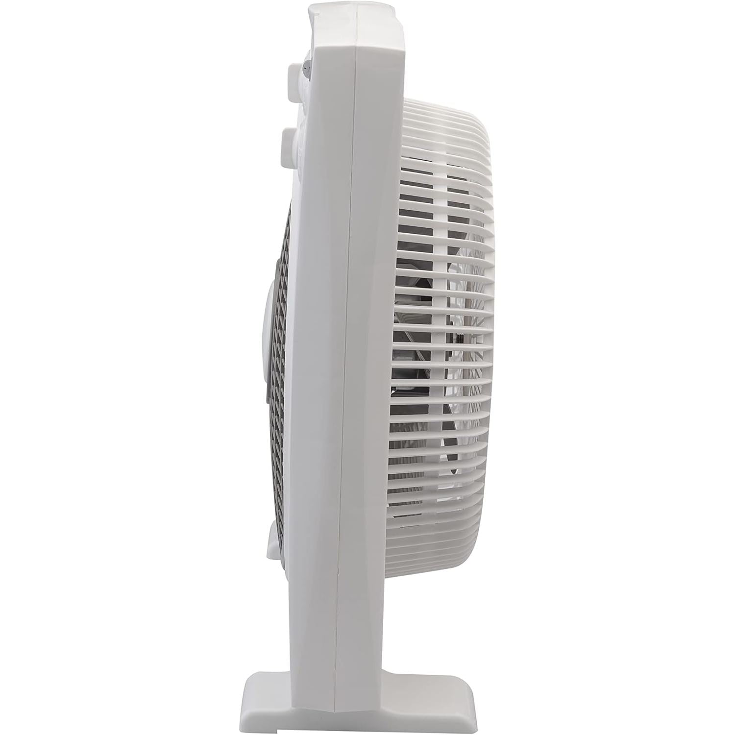 bimar VBOX39T Ventilatore Box con Timer fino a 120 Minuti da 45W, Ventilatore da Appoggio con Selettore 3 Velocità, Elica Ø 29cm con 5 Pale, Griglia Frontale Rotante, Dimensioni Ridotte