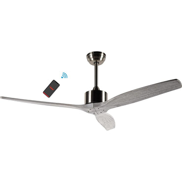 bimar Wi-Fi Ventilatore da soffitto, Ventilatore soffitto, con 3 Pale, Timer da 1 a 8 ore, Ventilatore con Telecomando, App e Controllo Vocale, Motore Silenzioso (Ø 132)