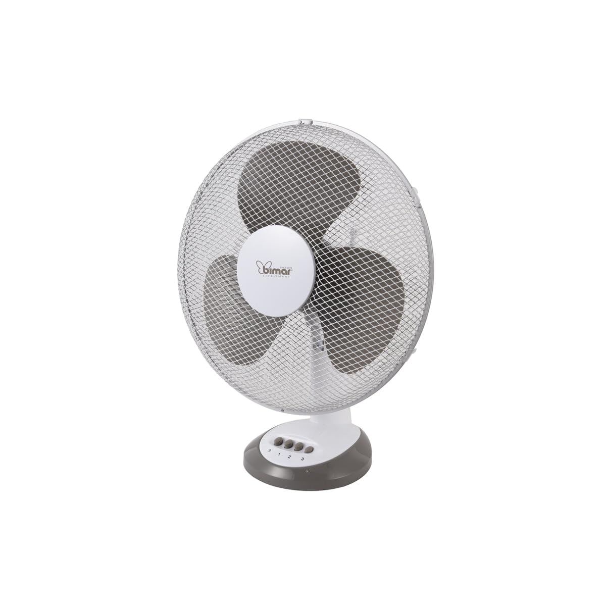 bimar VT315 Ventilatore, Ventilatore da Tavolo 30 cm con Selettore 3 Velocità, Elica con 3 Pale, Orientabile Destra - Sinistra, Inclinazione Regolabile Alto - Basso, Motore da 40W