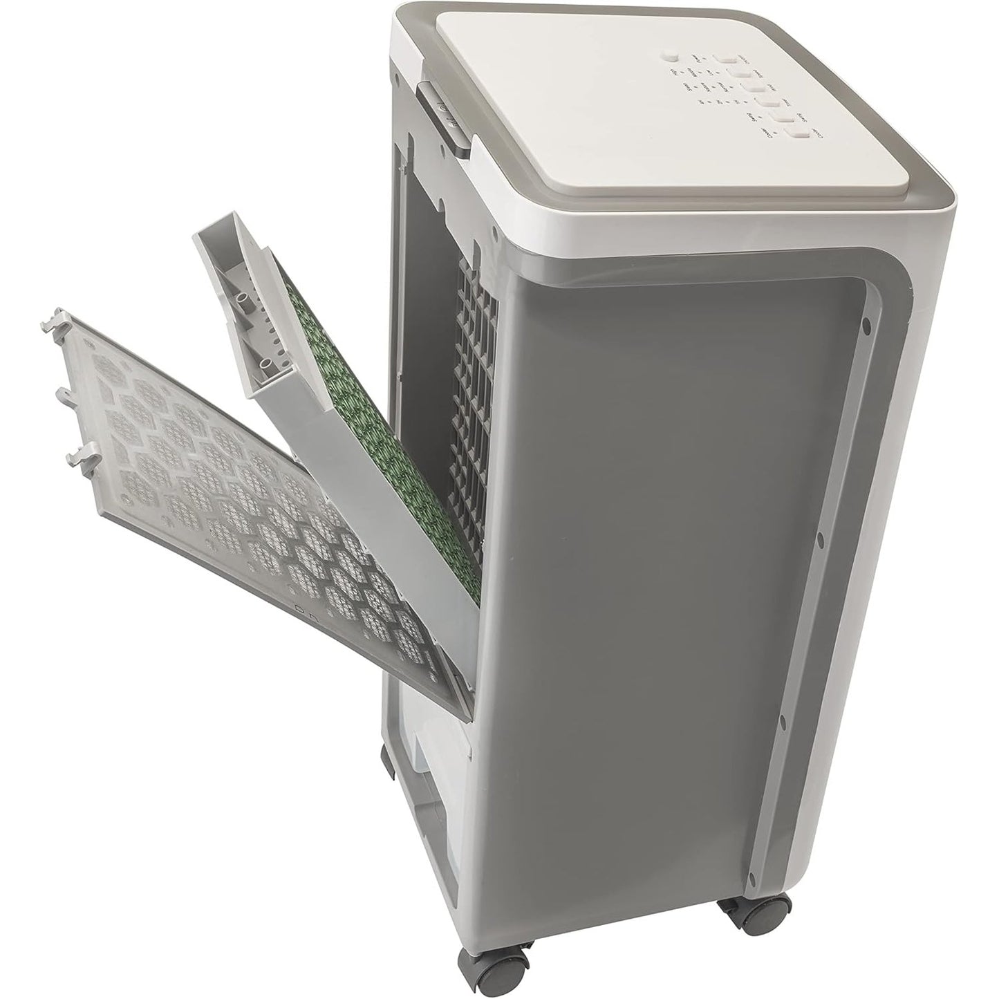 Bimar VR35 Raffrescatore, Ventilatore, Purificatore d'Aria 3 in 1, Oscillazione Automatica Dx/Sx, Funzione Rinfrescante e 3 Velocità, Serbatoio 7 Litri, 8 ore di Aria Fresca, Filtri Rimovibili