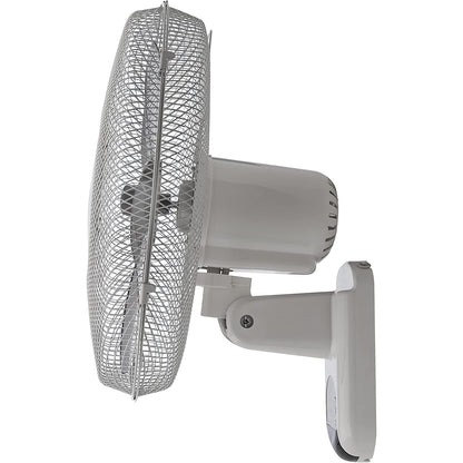 Bimar VM44 Ventilatore da Parete con Telecomando, Elica a 5 Pale Ø40cm, Comandi Elettronici e Telecomando 3 velocità e 3 modalità, Oscillazione Destra Sinistra, Kit Fissaggio Incluso