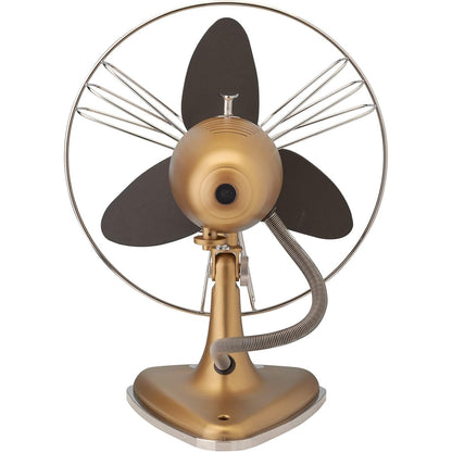 bimar VTM34.CA Ventilatore da Tavolo Vintage 35W, Corpo in Metallo, Elica Ø 30cm con 3 Pale in EVA, Comandi Vintage con Levetta Selettore 3 Velocità, Orientabile Destra Sinistra