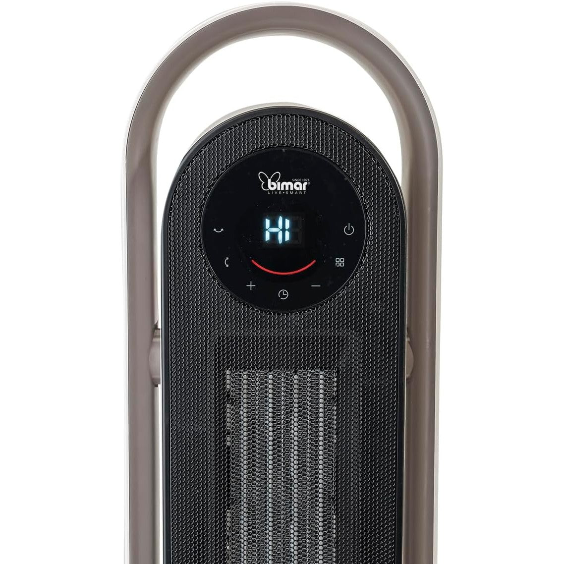 Bimar HP132 Termoventilatore PTC a Colonna 3D Elettronico, Stufetta 2000W a Basso Consumo con Telecomando e Timer 24h, Termostato Regolabile e 2 Potenze di Riscaldamento, Oscillazione Automatica
