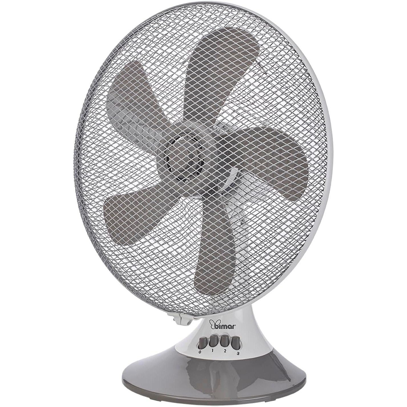 bimar VT433 Ventilatore da Tavolo 40 cm, Ventilatore silezioso,con Selettore 3 Velocità, Elica con 5 con Pale, Orientabile Destra - Sinistra, Inclinazione Regolabile Alto - Basso, Motore 55W