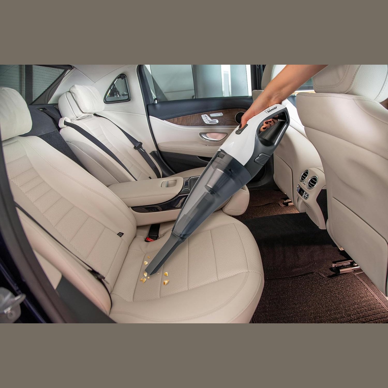 bimar ASP1 Aspirapolvere portatile, Aspirapolvere senza fili, Aspira briciole elettrico senza filo,Aspirapolvere auto, Batteria ricaricabile,Filtro Hepa,Con accessori,Per auto, casa e spazi ristretti