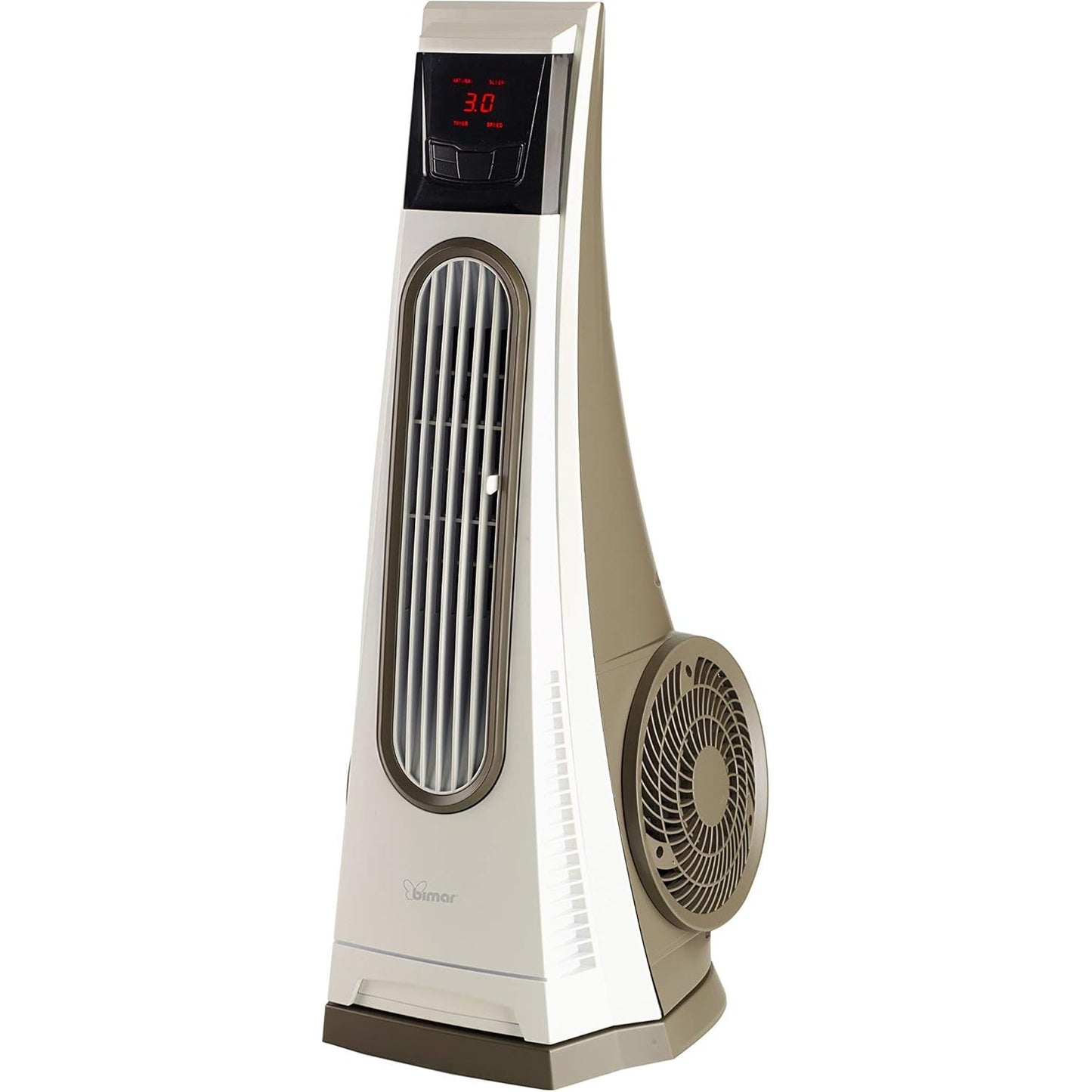 Bimar VC92 Ventilatore Colonna Oscillante "Tornado", Ventilatore a Colonna con Turbina ad Alte Prestazioni, Ventilatore con Telecomando, Timer, Deflettore, Oscillazione Destra Sinistra Automatica