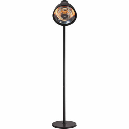 bimar HR311 Stufa elettrica da Esterno, stufetta Alogena Radiante a Piantana, Lampada Riscaldante Elettrica per Esterno Potenza 2000W, 3 Potenze di Riscaldamento, in Alluminio, Orientabile Alto/Basso