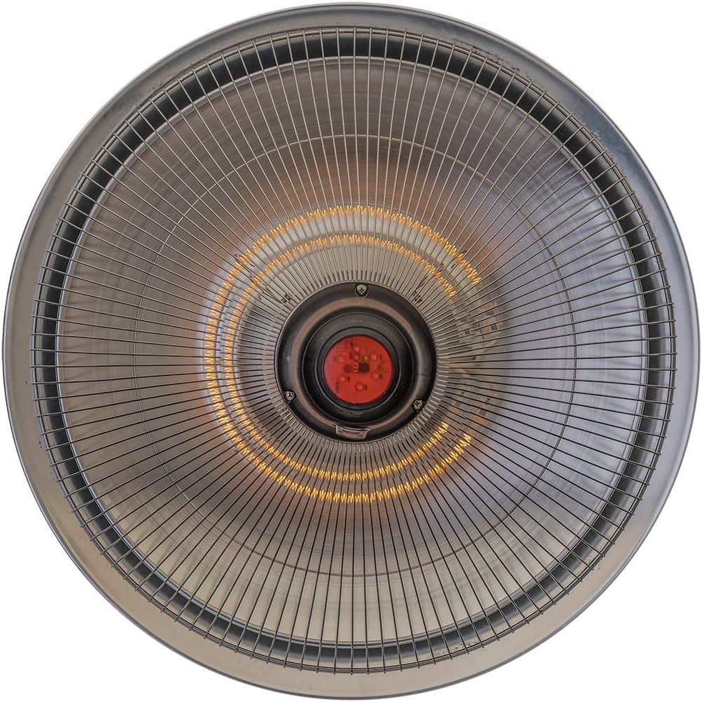 bimar HR313 Stufa elettrica da Esterno a Soffitto, Lampada infrarossi Radiante 1500W, Radiatore Elettrico con Telecomando per Selezionare Potenza e Illuminazione, 2 Potenze di Calore