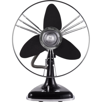 bimar VTM34.CA Ventilatore da Tavolo Vintage 35W, Corpo in Metallo, Elica Ø 30cm con 3 Pale in EVA, Comandi Vintage con Levetta Selettore 3 Velocità, Orientabile Destra Sinistra